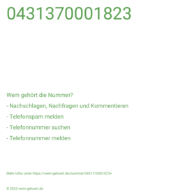 0431370001823 