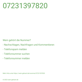 07231397820