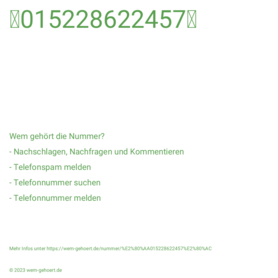 ‪015228622457‬