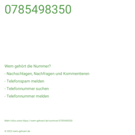 0785498350